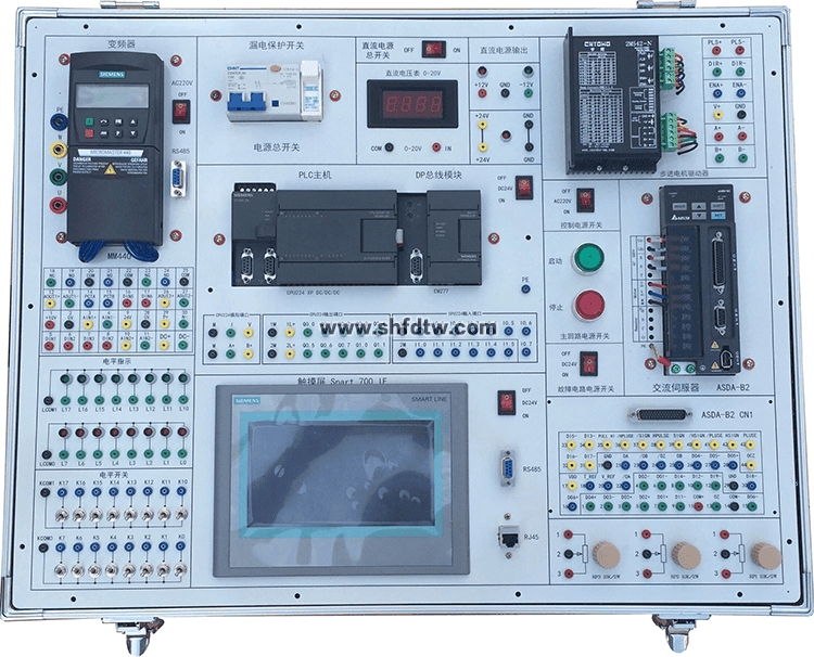 PLC、變頻器、觸摸屏綜合實(shí)訓(xùn)平臺(tái)
